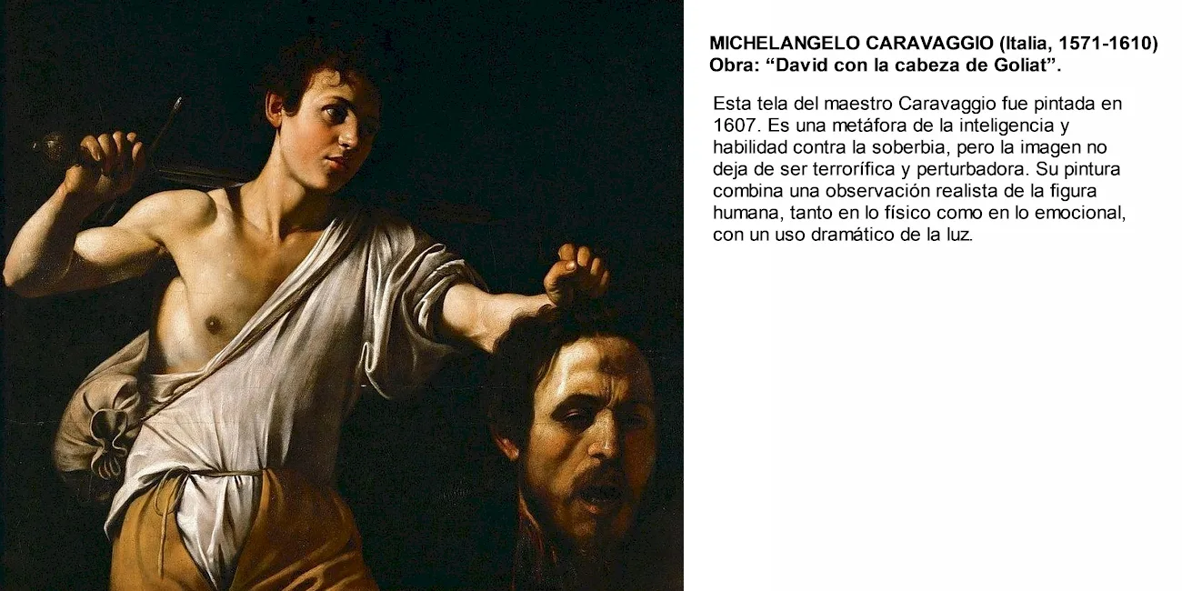 HALLOWEEN — artegotico/01 Caravaggio Cabeza de Goliat