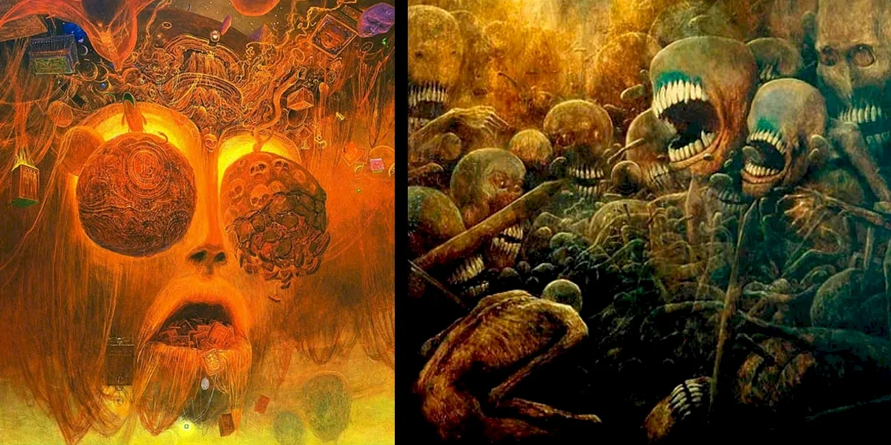 HALLOWEEN — misterios/16 ZdzislawBeksinski2 Misterio CalaverasDivertidas
