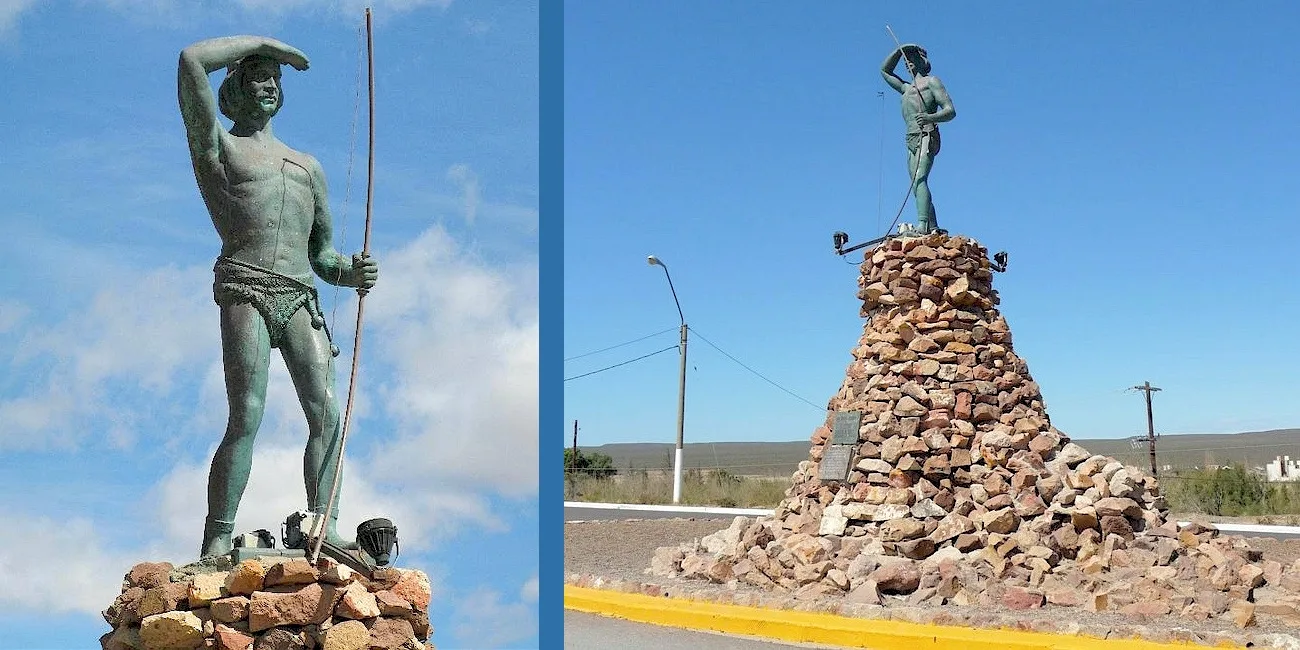 PUERTO MADRYN — 29 ParqueCuevas1 MonIndioTehuelche