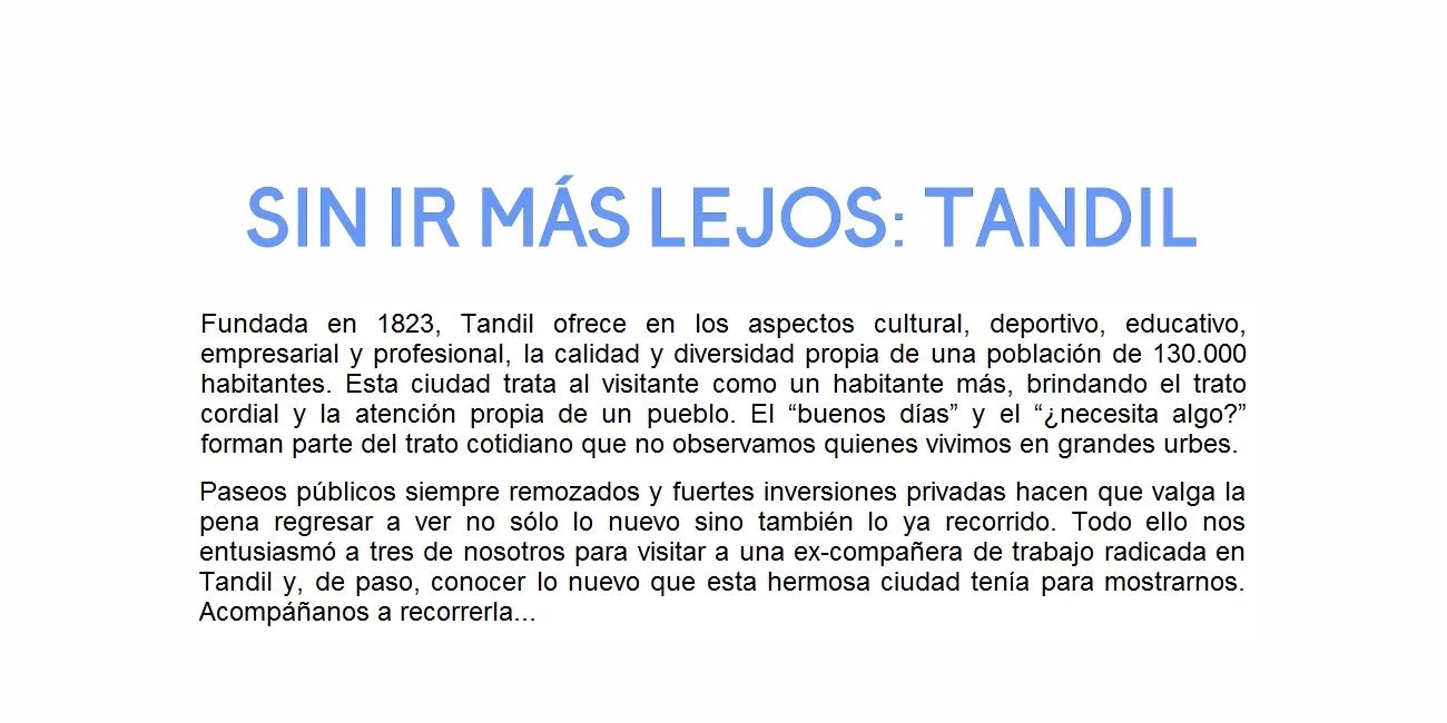 TANDIL — 00