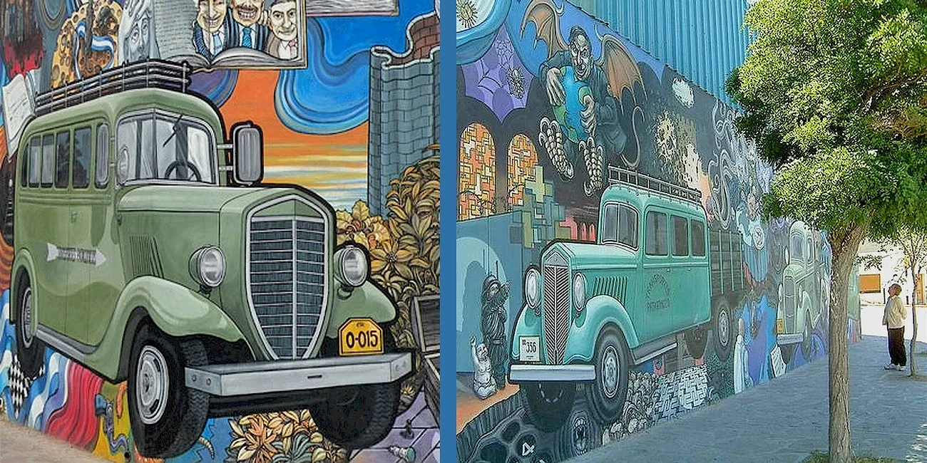 TRELEW — 13 trelew murales transporte1