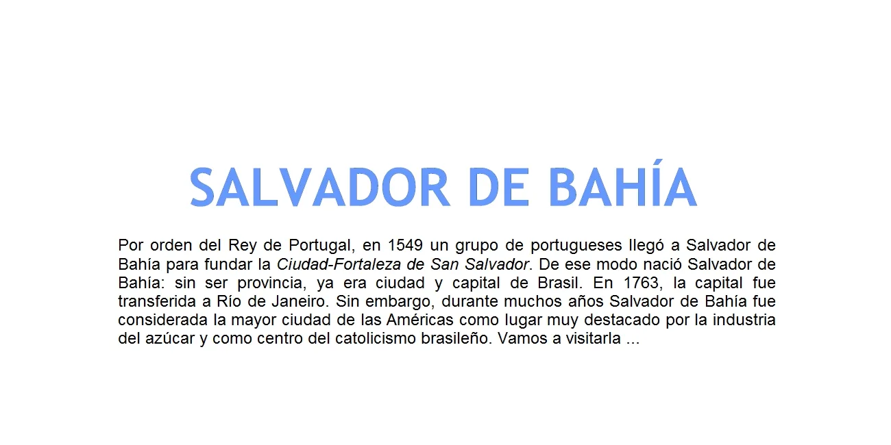SALVADOR DE BAHÍA — 00