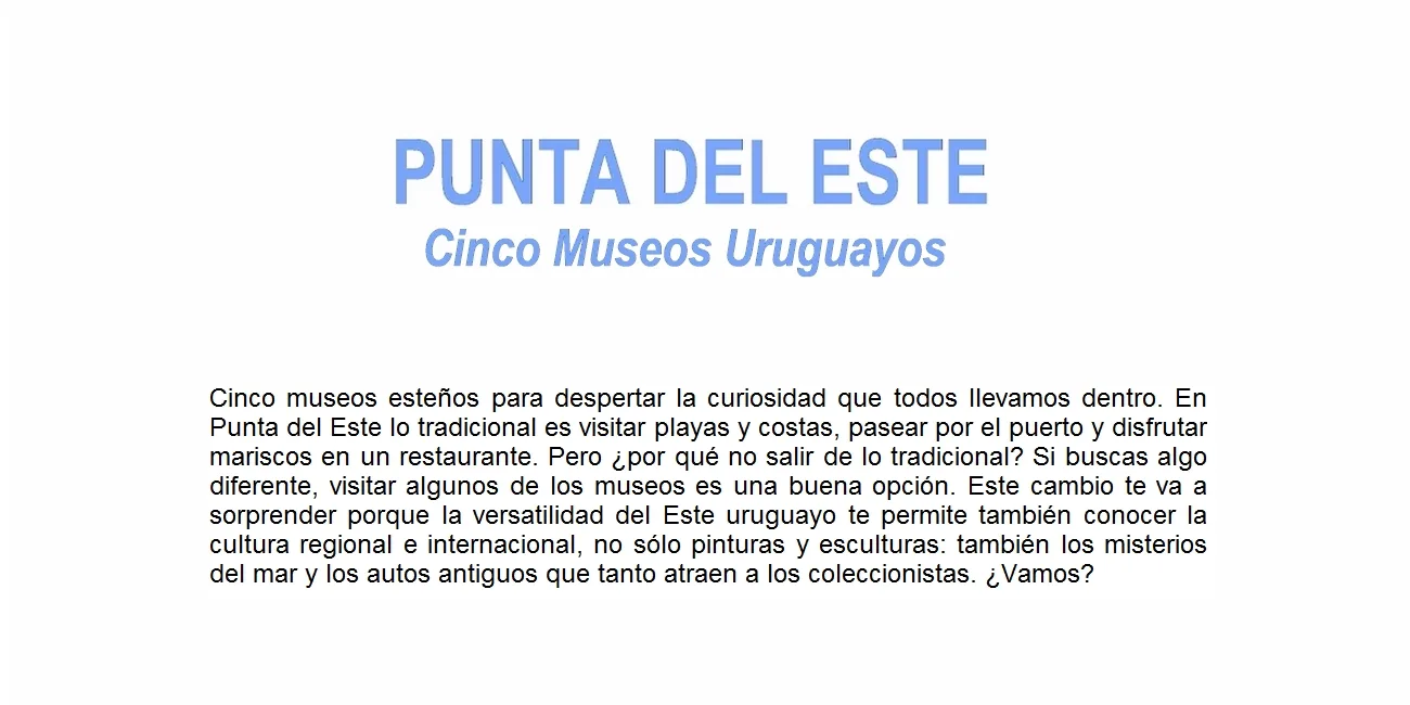 CINCO MUSEOS — 00